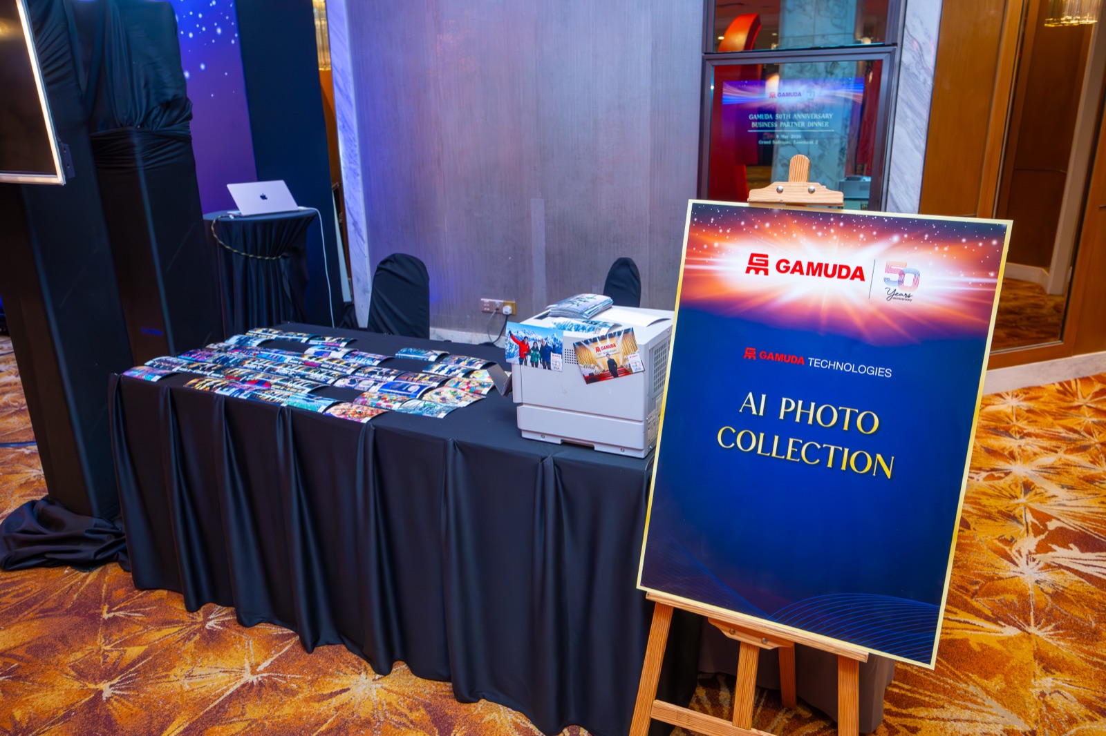 Auragram photobooth at a corporate event in Malaysia